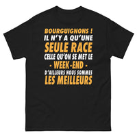 Thumbnail for T-shirt Bourgogne noir - Les Bourguignons, la seule race qu'on se met le week-end !