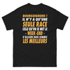 T-shirt Bourgogne noir - Les Bourguignons, la seule race qu'on se met le week-end !
