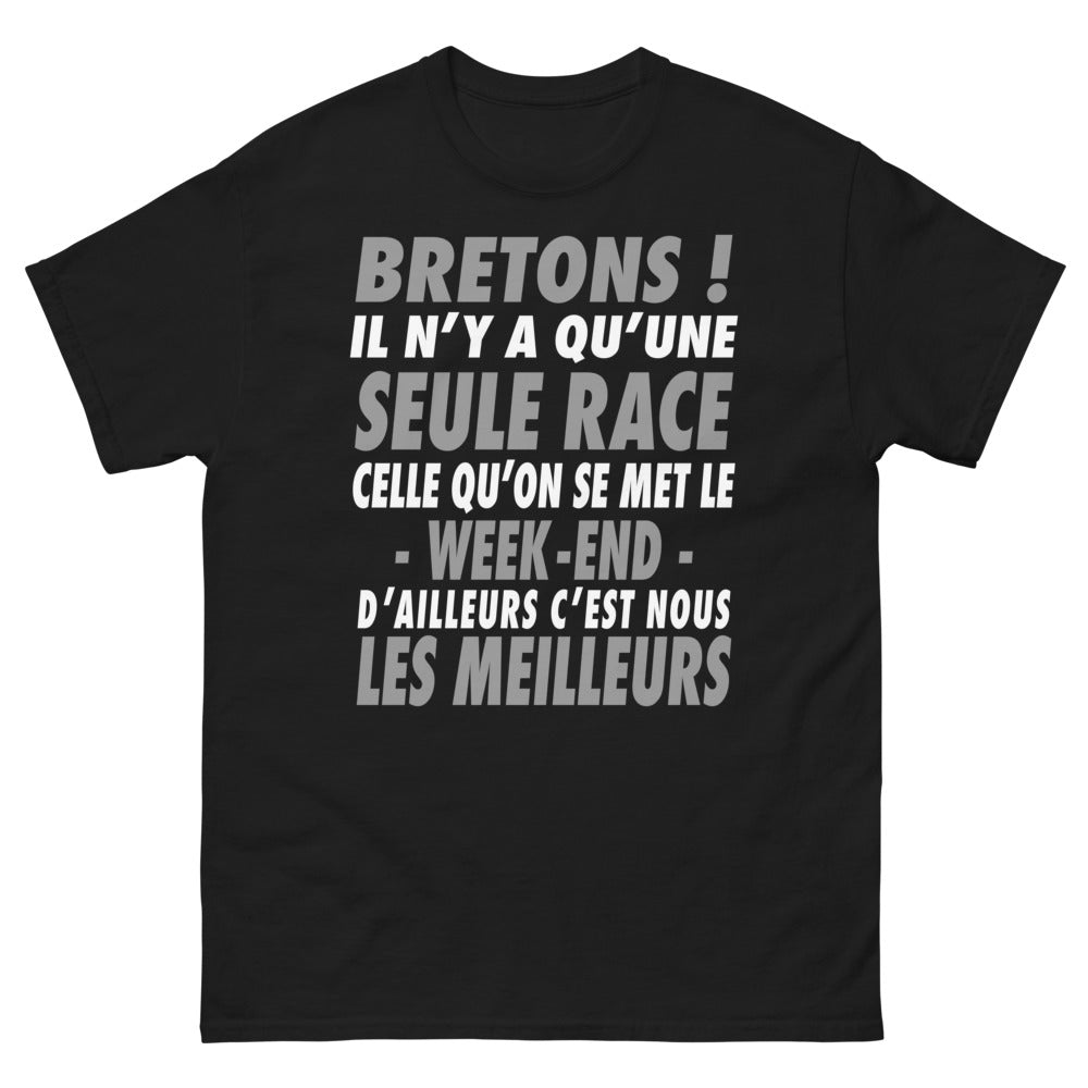 T-shirt Bretagne noir - Fierté bretonne du week-end