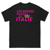 T-shirt Italie noir - Les reines naissent en Italie