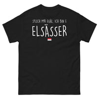Thumbnail for T-shirt Alsace noir - Ça m'est égal, je suis Alsacien