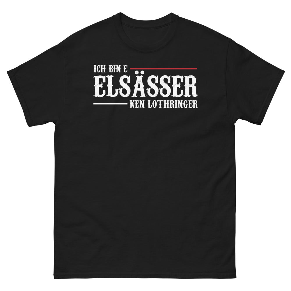 T-shirt Alsacien noir - Je suis un Alsacien ken Lothringer