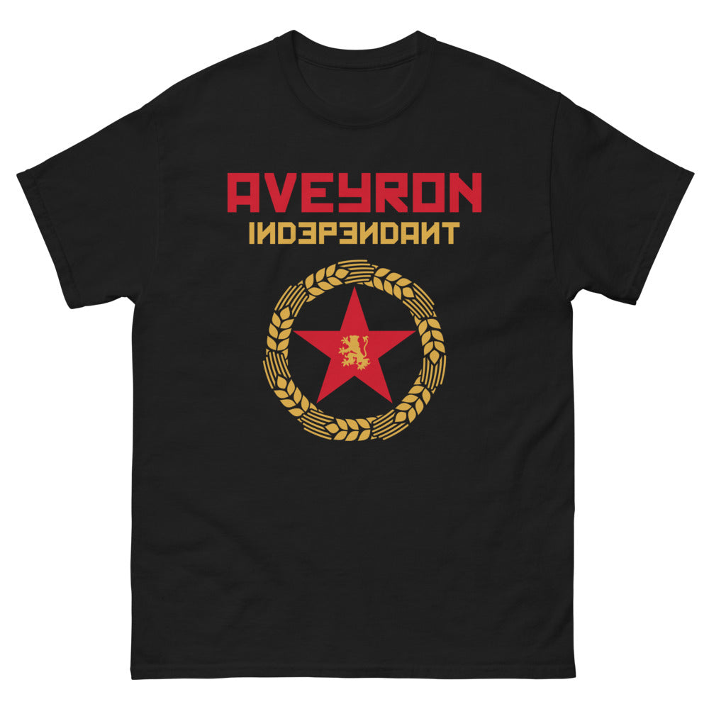 T-shirt Aveyron noir - Indépendant et fier de ses racines