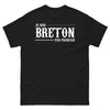 T-shirt Bretagne noir - Je suis breton, pas français