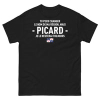 Thumbnail for T-shirt Picardie noir - Tu peux changer le nom de ma région