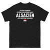 T-shirt Alsacien noir - Tu peux changer le nom de ma région