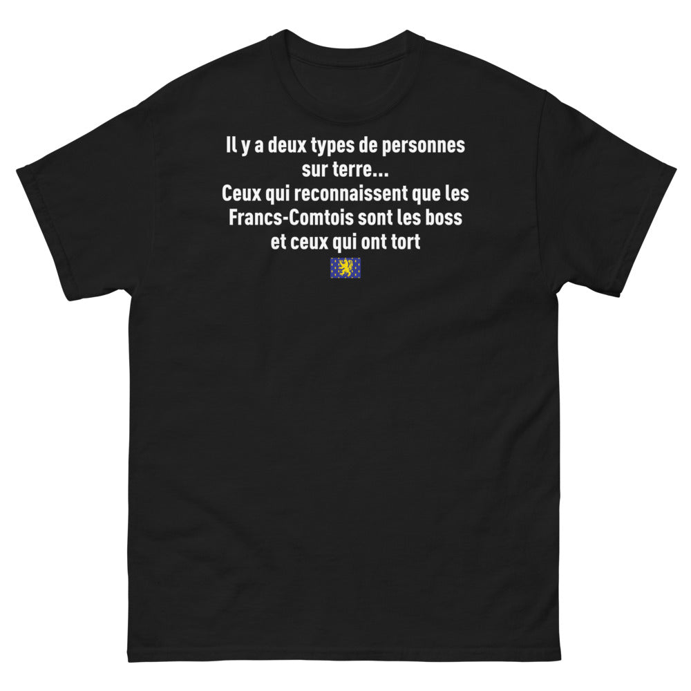 T-shirt Franc-Comtois noir - Les Francs-Comtois sont les Boss