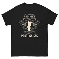 Thumbnail for T-shirt Portugal noir - Les meilleures sont portugaises