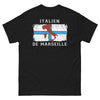 T-shirt Marseille noir - Fierté méditerranéenne et humour
