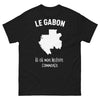 T-shirt Gabon noir - Le Gabon, là où mon histoire commence
