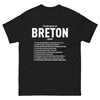 T-shirt Bretagne noir - Savoir que tu es Breton quand...