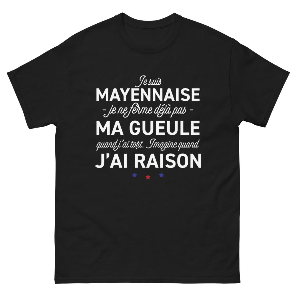 T-shirt Mayenne noir - Je suis Mayennaise, fière et audacieuse