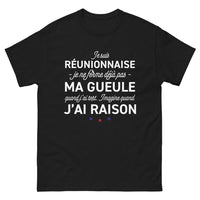 Thumbnail for T-shirt Réunionnaise noir - Je ne ferme pas ma gueule