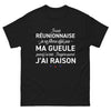 T-shirt Réunionnaise noir - Je ne ferme pas ma gueule