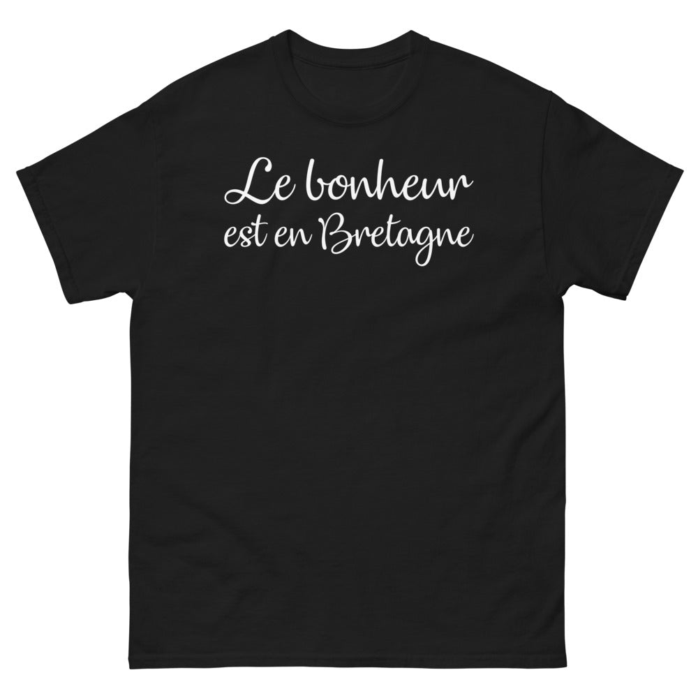 T-shirt Bretagne noir - Le Bonheur est en Bretagne