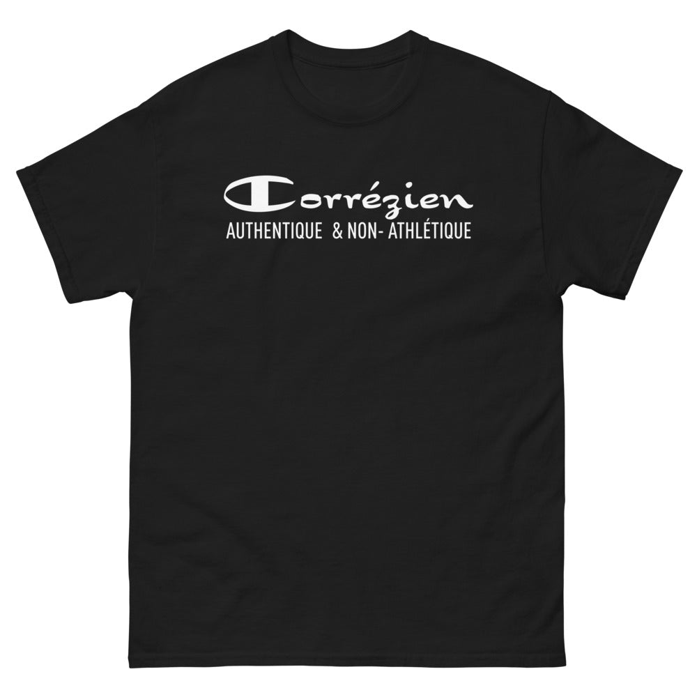 T-shirt Corrézien noir - Fierté locale et humour authentique