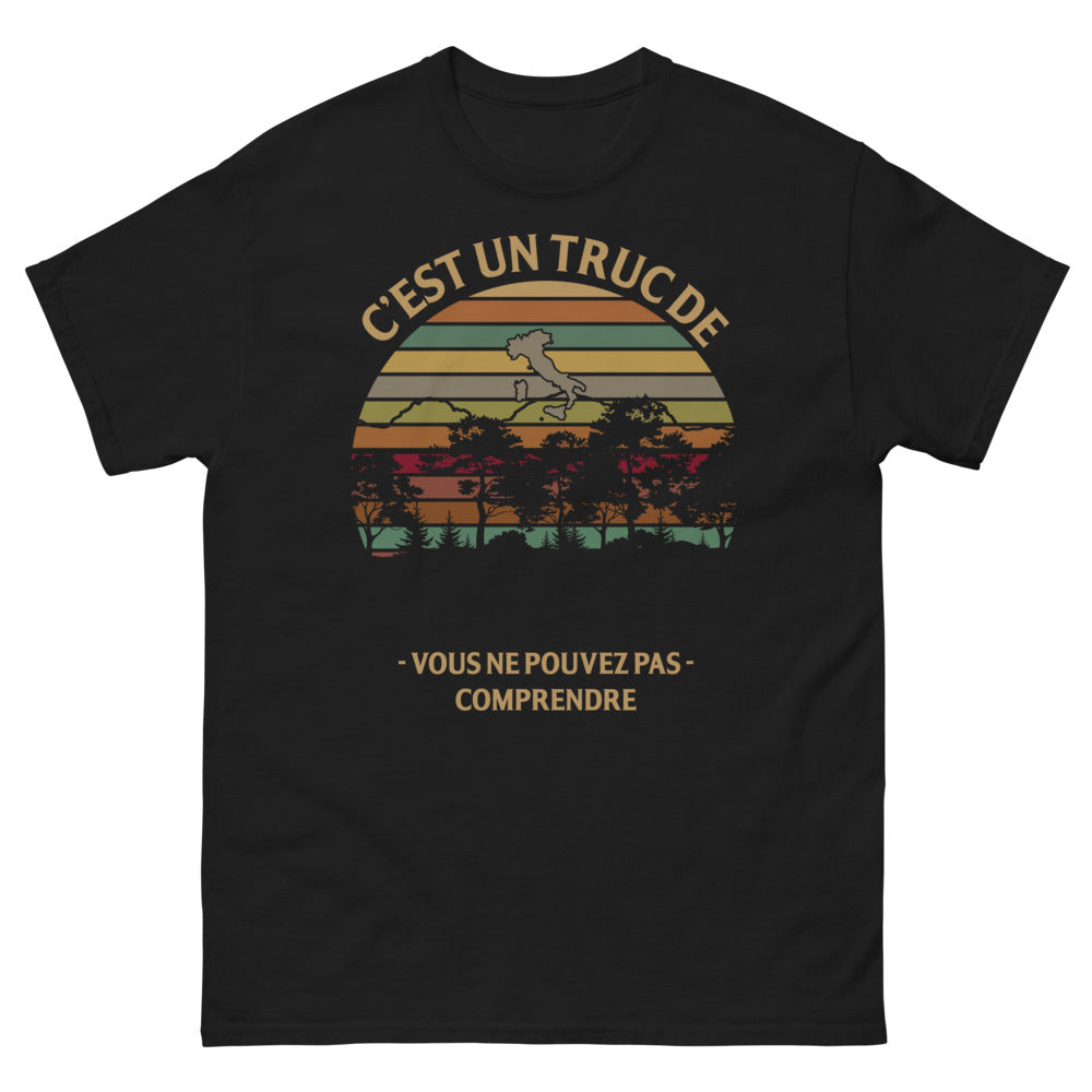 T-shirt Bretagne noir - C'est Un Truc de Breton, Vous ne Pouvez Pas Comprendre