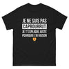 T-shirt régional noir - Je ne suis pas capbourrut