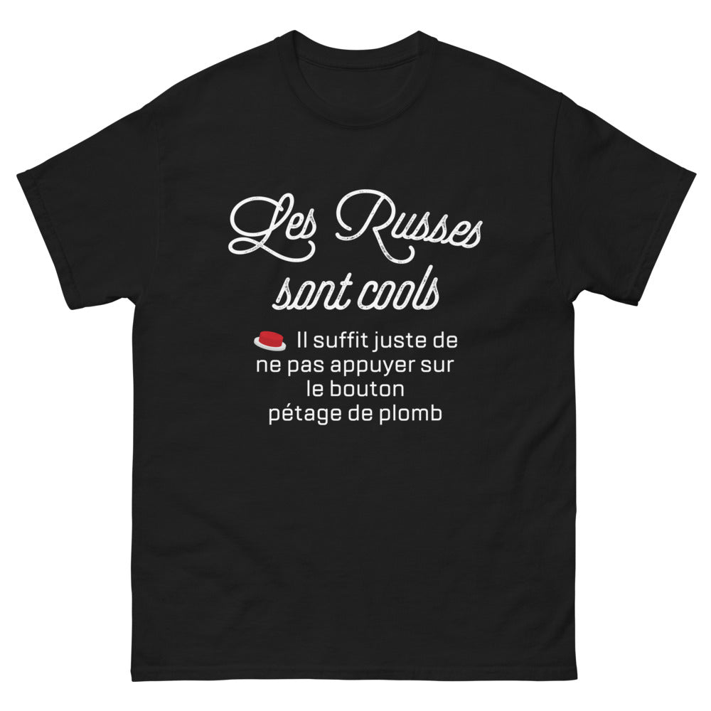 T-shirt Russie noir - Les Russes sont Cools