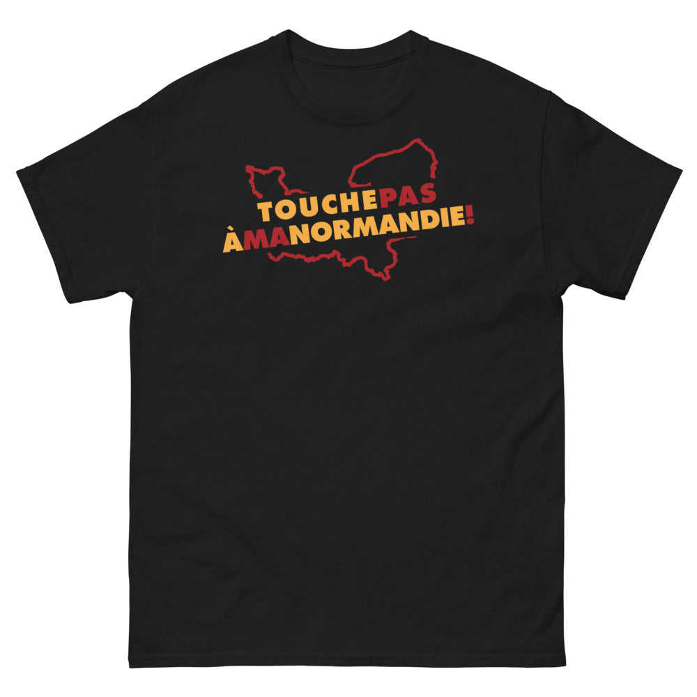 T-shirt Normandie noir - Touche pas à la Normandie