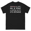 T-shirt Bourgogne noir - La question est vite répondue