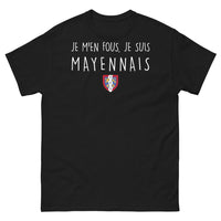 Thumbnail for T-shirt Mayenne noir - Je m'en fous, je suis Mayennais