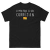 T-shirt Corrèze noir - Je m'en fous, je suis Corrézien