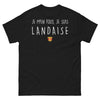 T-shirt Landaise noir face - Je m'en fous, je suis Landaise