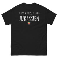 Thumbnail for T-shirt Jura noir - Je m'en fous, je suis jurassien