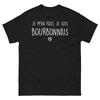 T-shirt Bourbonnais noir - Je m'en fous, je suis Bourbonnais