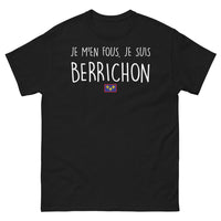 Thumbnail for T-shirt Berry noir - Je m'en fous, je suis berrichon