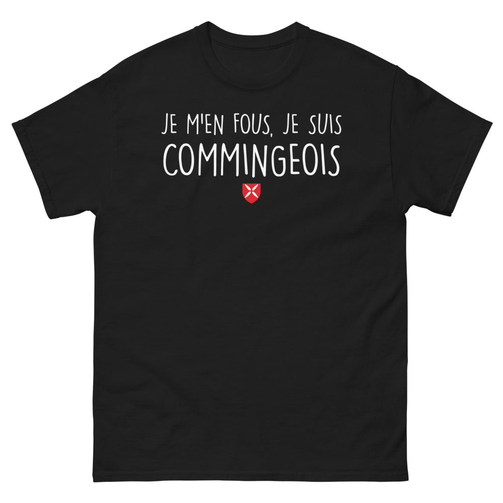 T-shirt Comminges noir - Je m'en fous, je suis commingeois