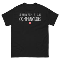 Thumbnail for T-shirt Comminges noir - Je m'en fous, je suis commingeois