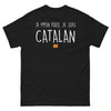 T-shirt Catalan noir - Je m'en fous, je suis Catalan