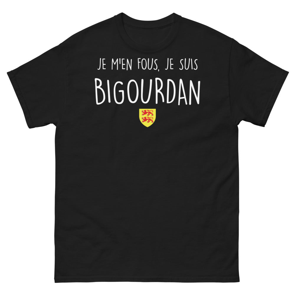 T-shirt Bigourdan noir - Je-m'en-fous-je-suis-bigourdan