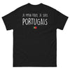 T-shirt Portugal noir - Je m'en fous, je suis Portugais