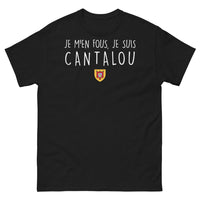 Thumbnail for T-shirt Cantal noir - Je m'en fous, je suis Cantalou