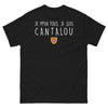 T-shirt Cantal noir - Je m'en fous, je suis Cantalou