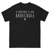 T-shirt Ardéchois noir - Je m'en fous, je suis Ardéchois