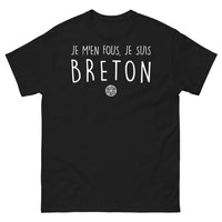 Thumbnail for T-shirt Bretagne noir - Je m'en fous, je suis Breton