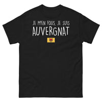 Thumbnail for T-shirt Auvergne noir - Je m'en fous, je suis Auvergnat