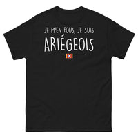 Thumbnail for T-shirt Ariège noir - Je m'en fous, je suis Ariégeois