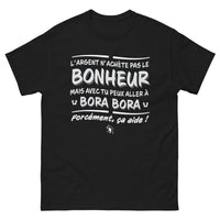 Thumbnail for T-shirt Bora Bora noir - L'argent n'achète pas le bonheur