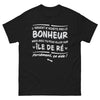 T-shirt Île de Ré noir - L'argent n'achète pas le bonheur