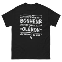 Thumbnail for T-shirt Oléron noir - L'argent n'achète pas le bonheur