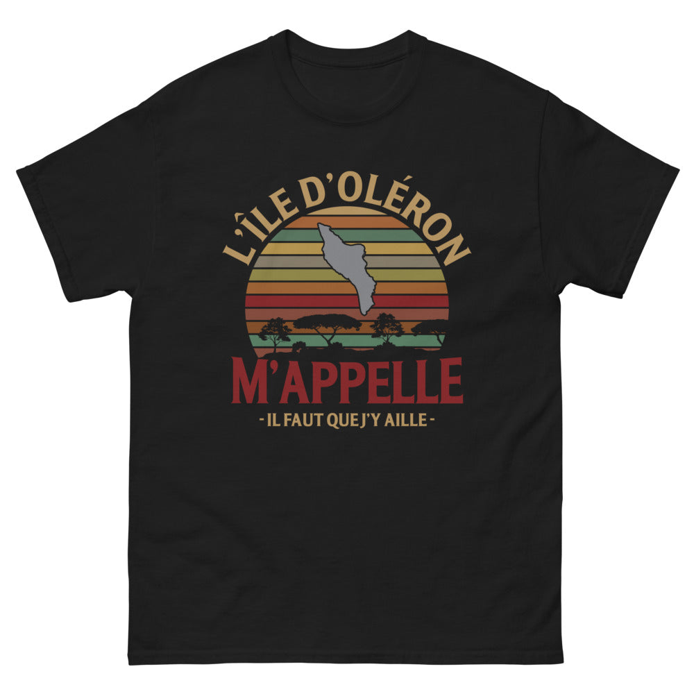 T-shirt Île d'Oléron noir - L'appel irrésistible