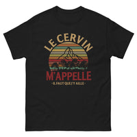 Thumbnail for T-shirt Montagne noir - Le Cervin m'appelle, il faut y aller