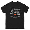 T-shirt Normandie noir - Un Normand ne vieillit pas, il prend de la bouteille