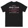 T-shirt Charente noir - Dieu créa les Charentais avec humour