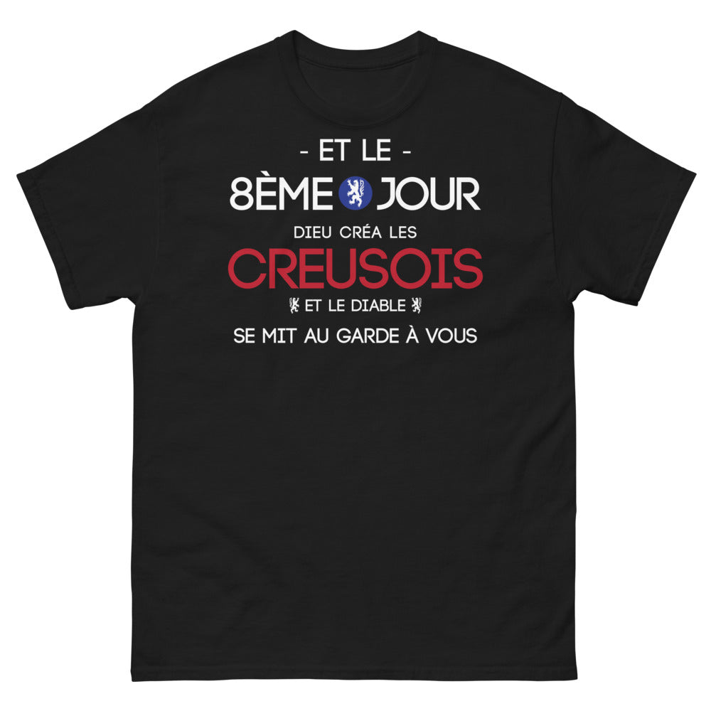 T-shirt Creuse noir - Et le 8ème jour, Dieu créa les Creusois